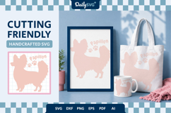 Dog Breed Silhouette Papillon SVG Product Image 2