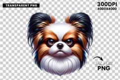papillon clipart, papillon png, dog clipart, dog png, sublimation design, cute dog design, pet clipart, animal png, dog lover gift, printable clipart
