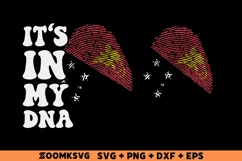 It's in my DNA Papua New Guinea Flag Fingerprint Sublimation Product Image 1
