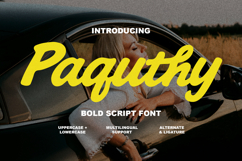 Paquthy Bold Script Font Product Image 1