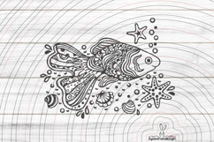 Paradise Fish cutting file SVG DXF Product Image 1