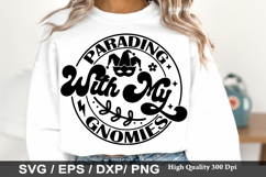 Mardi Gras SVG Design - Parading With My Gnomies Product Image 5
