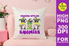 Parading with my gnomies png, mardi gras sublimation Product Image 3