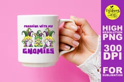 Parading with my gnomies png, mardi gras sublimation Product Image 4