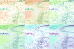 Paradise Watercolor Digital Papers Glitter Background Product Image 2