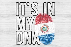 It's in my DNA Paraguay Flag Fingerprint PNG Sublimation Product Image 1