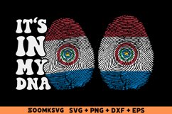 It's in my DNA Paraguay Flag Fingerprint Sublimation Product Image 1