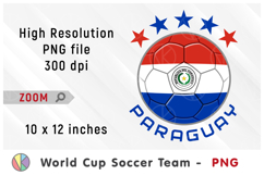 Paraguay National Team Soccer Ball. World Cup 2026 Product Image 1