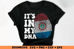 It's in my DNA Paraguay Flag Fingerprint Sublimation Product Image 2