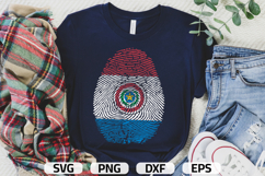 Paraguay SVG | Paraguay Flag Fingerprint | SVG PNG DXF EPS Product Image 1