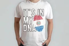 It's in my DNA Paraguay Flag Fingerprint PNG Sublimation Product Image 2