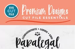 Design your own stylish apparel and accessories with our Paralegal SVG. Compatible with Cricut and Silhouette cutting machines, this versatile file allows you to express gratitude for Paralegals while creating custom gifts