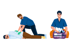 emergency paramedic man vector Product Image 1