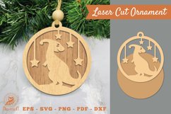 Parasaurolophus Laser Cut Ornament SVG Product Image 1