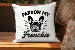 Pardon My Frenchie SVG DXF - French Bulldog Clipart Product Image 2
