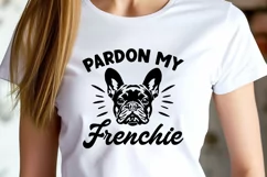Pardon My Frenchie SVG DXF - French Bulldog Clipart Product Image 3