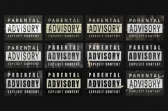 Parental Advisory Grunge Stickers Product Image 1
