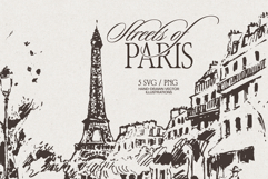Paris Street Scene Sketches Product Image 1