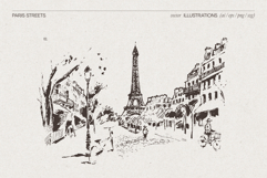 Paris Street Scene Sketches Product Image 4