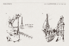 Paris Street Scene Sketches Product Image 5