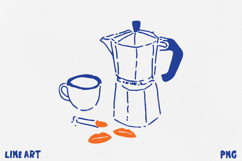 Paris Cafe Clipart, Parisian Aesthetic PNG, Cafe Life Product Image 1