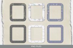 Paris with Vintage Color Seamless Pattern Frame Set Product Image 1