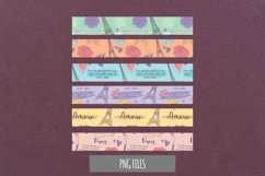 Paris with Vintage Color Seamless Pattern Strips Product Image 1