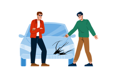 accident parking problem vector Product Image 1