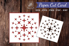 Sparkling Stars Papercut Card SVG Product Image 1