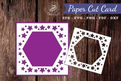 Sparkling Stars Papercut Card SVG Product Image 1