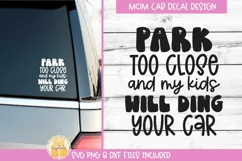 Mom Car Decal SVG | Funny Motherhood Car Design Product Image 1