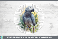 GorgeousParrot Botanicals Wind Spinner design.