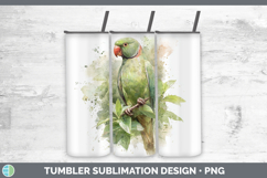 GorgeousParrot Botanicals Tumbler design.