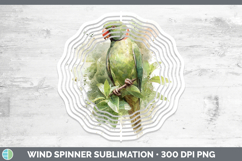 GorgeousParrot Botanicals Wind Spinner design.