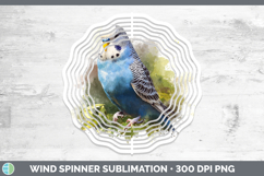 GorgeousParrot Botanicals Wind Spinner design.