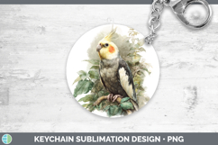 GorgeousParrot Botanicals Keychain design.