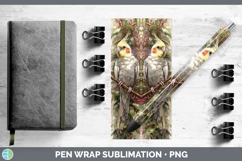 GorgeousParrot Botanicals Pen Wrap design.