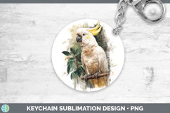 GorgeousParrot Botanicals Keychain design.