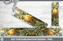GorgeousParrot Botanicals Key Fob design.
