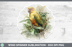 GorgeousParrot Botanicals Wind Spinner design.