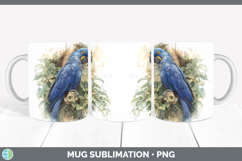 GorgeousParrot Botanicals Mug Wrap design.