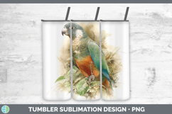 GorgeousParrot Botanicals Tumbler design.