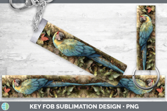 GorgeousParrot Botanicals Key Fob design.