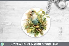 GorgeousParrot Botanicals Keychain design.