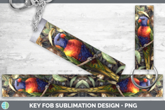 GorgeousParrot Botanicals Key Fob design.