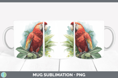 GorgeousParrot Botanicals Mug Wrap design.