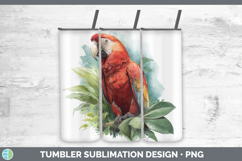 GorgeousParrot Botanicals Tumbler design.