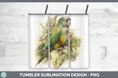 GorgeousParrot Botanicals Tumbler design.