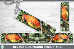 GorgeousParrot Botanicals Key Fob design.