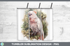 GorgeousParrot Botanicals Tumbler design.